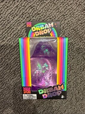 NeeDoh Dream Drop Purple Glitter Stress Toy- sealed
